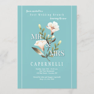 Mr and Mrs Post Wedding Brunch Invitation