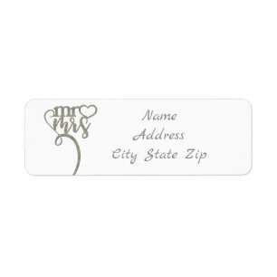 ***MR. AND MRS*** RETURN ADDRESS LABELS