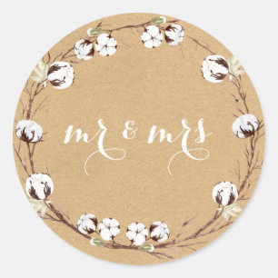 Mr and Mrs Rustic Envelope Seals