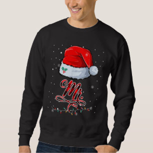 Mr and Mrs santa christmas couples Matching Pajama Sweatshirt
