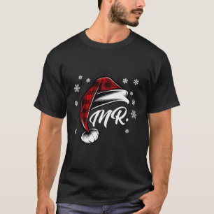 Mr And Mrs Santa Claus Christmas Couples Matching T-Shirt
