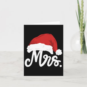 Mr And Mrs Santa Claus Couples Matching Christmas Card