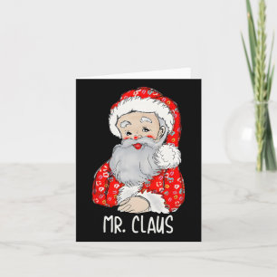 Mr And Mrs Santa Claus Couples Matching Christmas Card