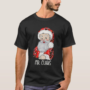 Mr and Mrs Santa Claus Couples Matching Christmas  T-Shirt