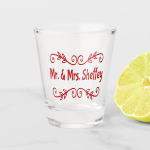 Mr and Mrs Sheffey Shot Glass