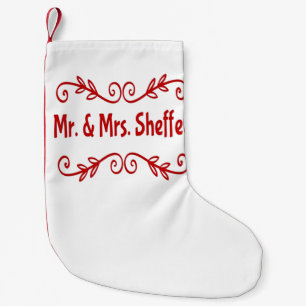 Mr and Mrs Sheffey Small Christmas Stocking