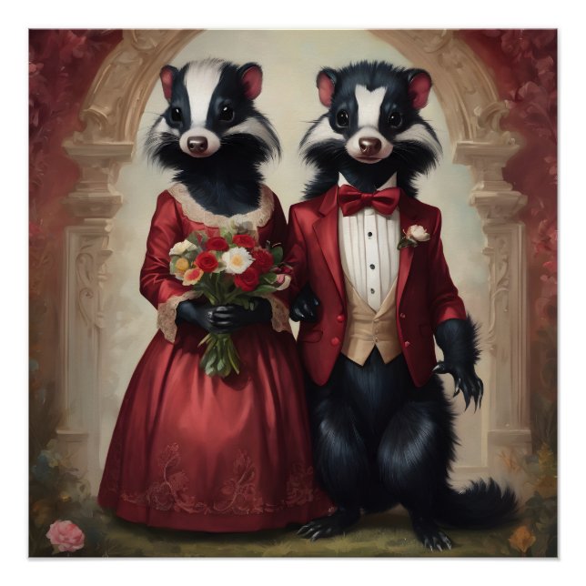Mr and Mrs Skunk I do Poster (Front)