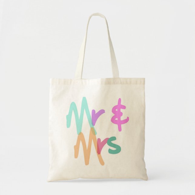 Mr and Mrs Tote Bag (Front)