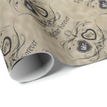 Mr and Mrs Vintage Styled Wedding Wrapping Paper<br><div class="desc">Mr and Mrs Vintage Style wedding paper. Together Forever. A great way to wrap their wedding gift. ⭐This Product is 100% Customisable. Graphics and / or text can be added, deleted, moved, resized, changed around, rotated, etc... 99% of my designs in my store are done in layers. This makes it...</div>