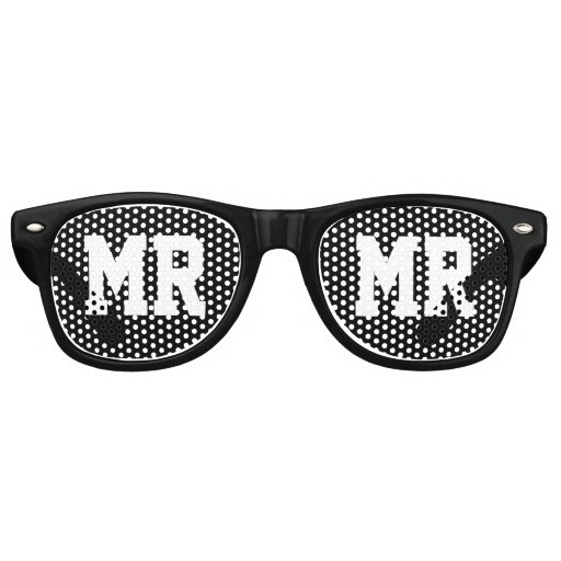 Mr and Mrs wedding party sunglasses for newlyweds