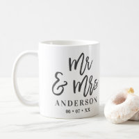 Mr and Mrs wedding photo favor gift