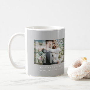 Mr and Mrs wedding photo favor gift Coffee Mug