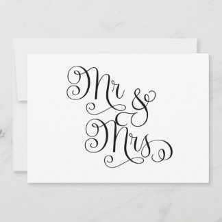 Mr And Mrs Wedding Sign