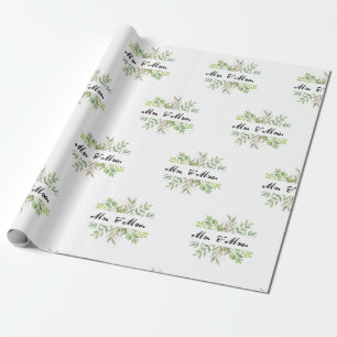 Mr and Mrs wedding Wrapping Paper