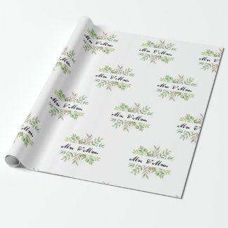 Mr and Mrs wedding  Wrapping Paper
