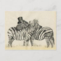 Mr. and Mrs. Zebra Fancy couple