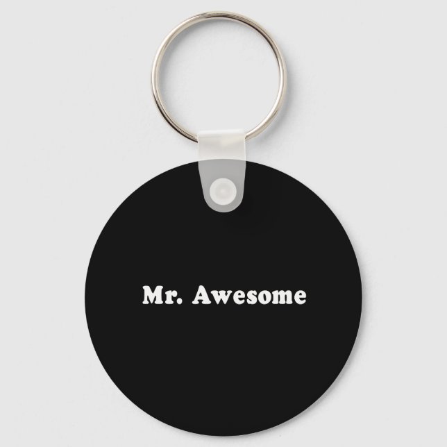 MR. AWESOME T-shirt Key Ring (Front)