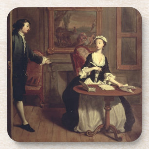 Mr. B. finds Pamela writing, illustration from Ric Coaster