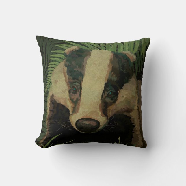 Mr. Badger Cushion (Front)