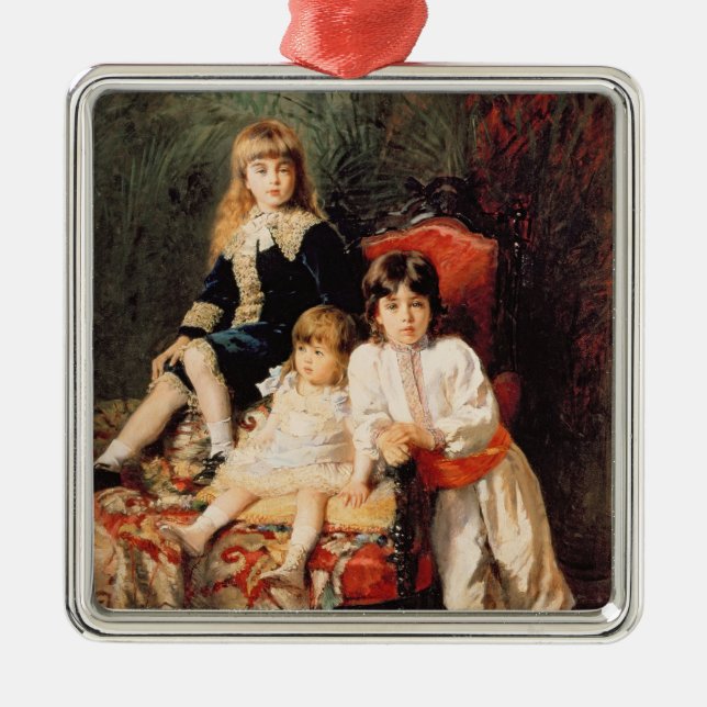 Mr. Balashov's Children, 1880 Metal Tree Decoration (Front)