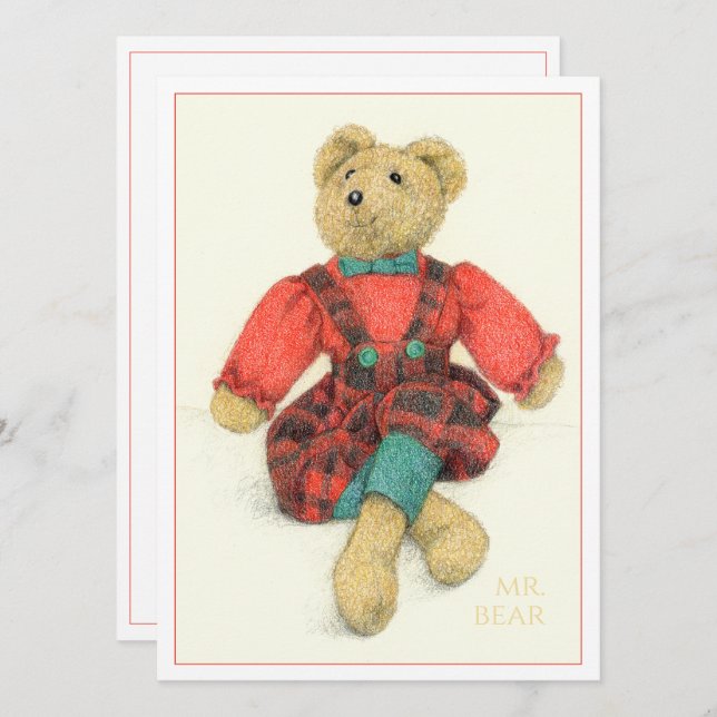 MR. BEAR 5.5x7.5 Flat Card (Front/Back)
