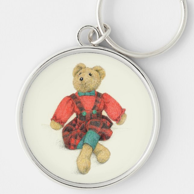 MR. BEAR Premium Circle Keychain (Front)