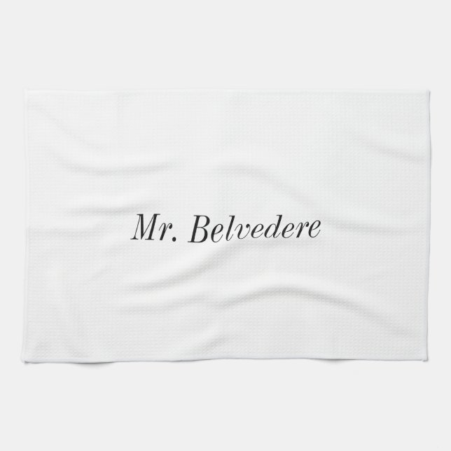 Mr. Belvedere Tea Towel (Horizontal)