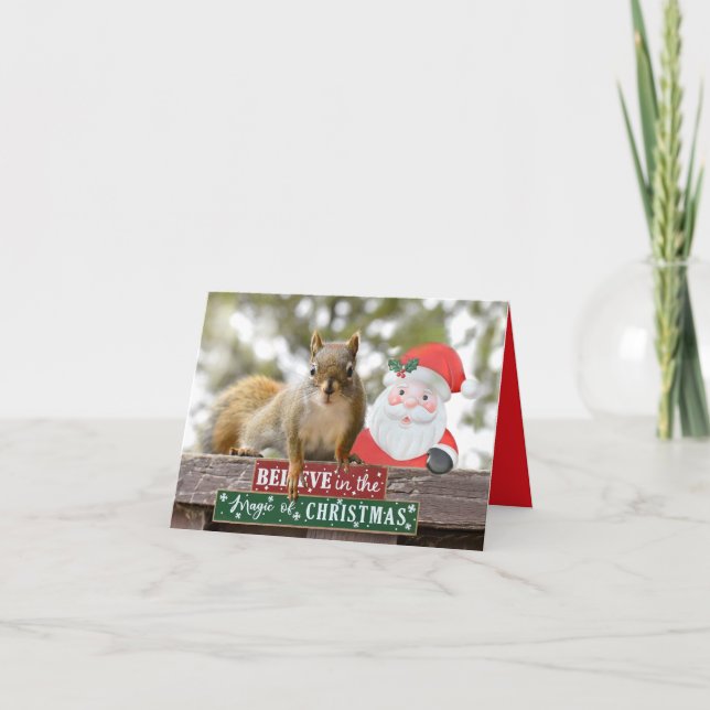 Mr. Bickles The Squirrel Christmas card (Front)