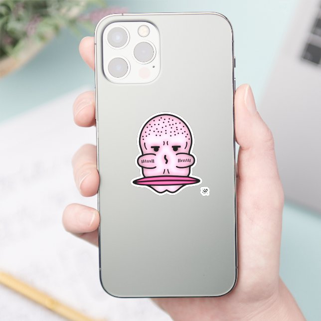 Mr Big Cheekbones Big Mouth Weird Cartoon Face (Phone)