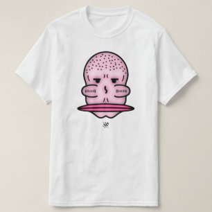 Mr Big Cheekbones Big Mouth Weird Cartoon Face T-Shirt