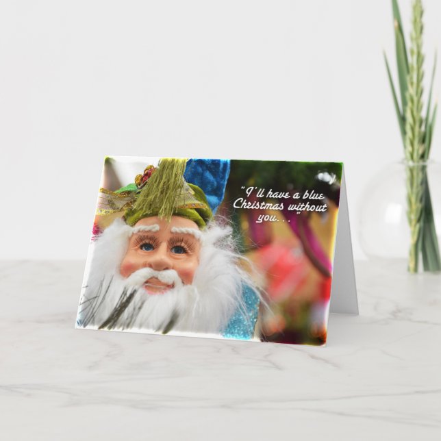 Mr. Blue Claus Holiday Card (Front)