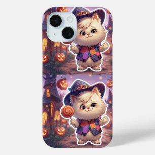 Mr. Bluffy – Halloween’s Gentle Bluffmaster iPhone 15 Case