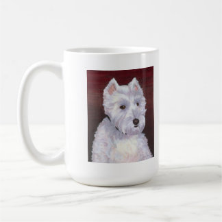 Mr Bob, white puppy mug
