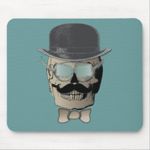 Mr. Bones Steam Punk Time Traveller Mouse Mat