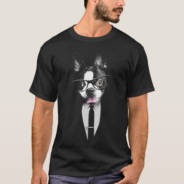 Mr Boston Terrier T-Shirt (Front)