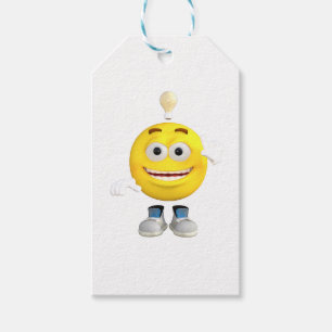Mr. Brainy the Emoji that Loves to Think Gift Tags
