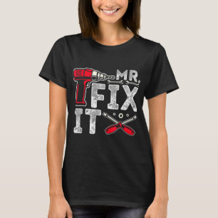 Mr Break It Mr Fix It Funny Dad & Son Matching Fat T-Shirt
