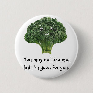 Mr.Broccoli 6 Cm Round Badge