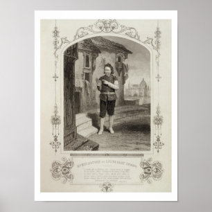 Mr Buckstone as Lancelot Gobbo, Act II Scene 2, in Poster
