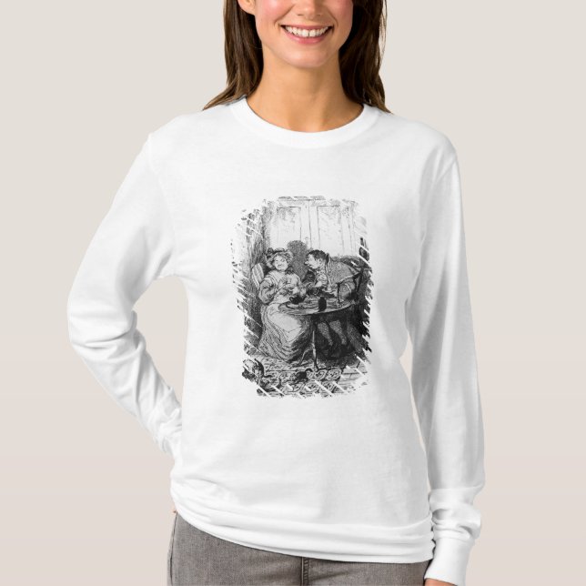 Mr Bumble and Mrs Corney taking tea T-Shirt (Front)