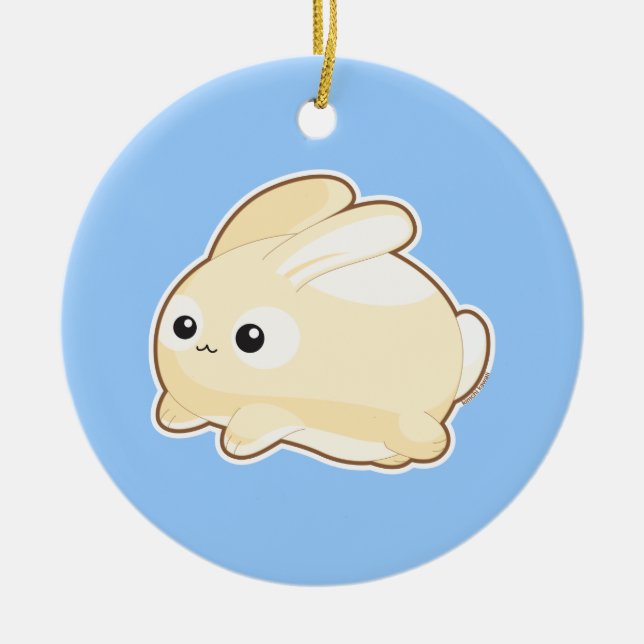 Mr. Bunny Ceramic Tree Decoration (Front)