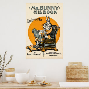 Mr. Bunny, his book - Adam L. Sutton Poster