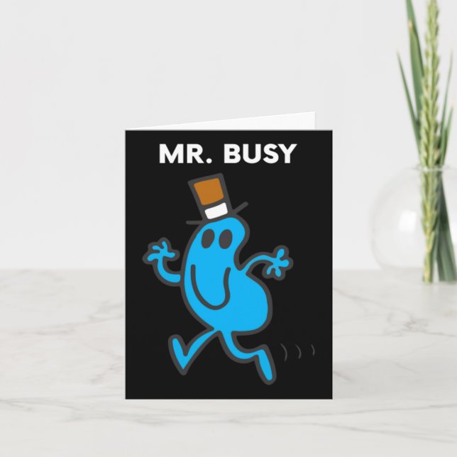Mr Busy Card (Front)