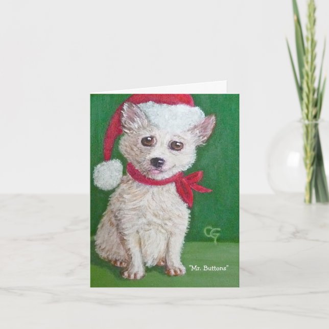 Mr. Buttons Holiday Gift Card II (Front)