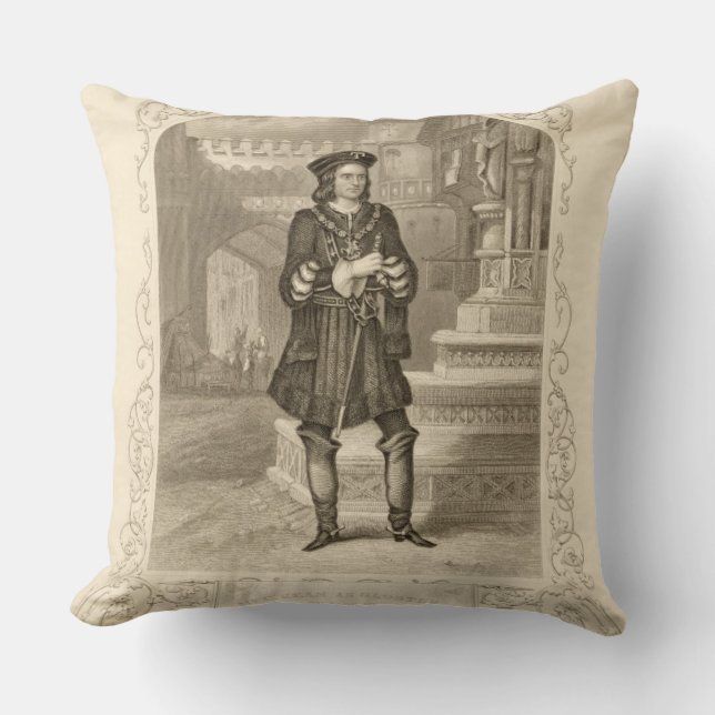 Mr C. Kean as Gloster, Act I Scene 1, in Richard I Cushion (Front)