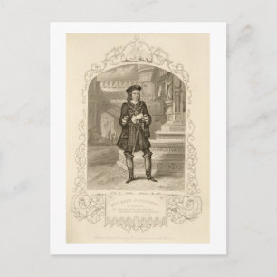 Mr C. Kean as Gloster, Act I Scene 1, in Richard I Postcard
