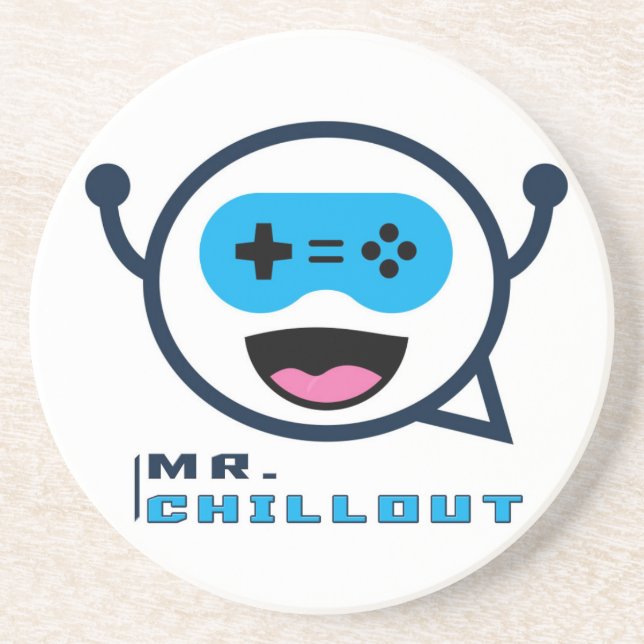Mr. Chillout Sandstone Coaster (Front)