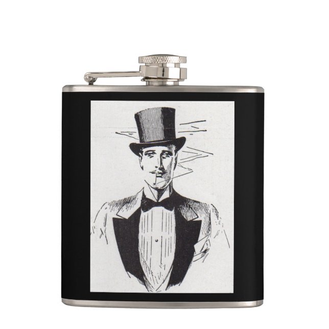 Mr. Classy, sharp dressed man Hip Flask (Front)