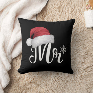 Mr Claus Couples Matching Christmas Pyjamas Santa Cushion