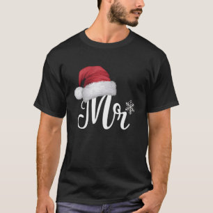 Mr Claus Couples Matching Christmas Pyjamas Santa T-Shirt